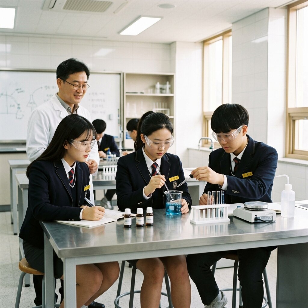 과학 맞춤 교육 장면